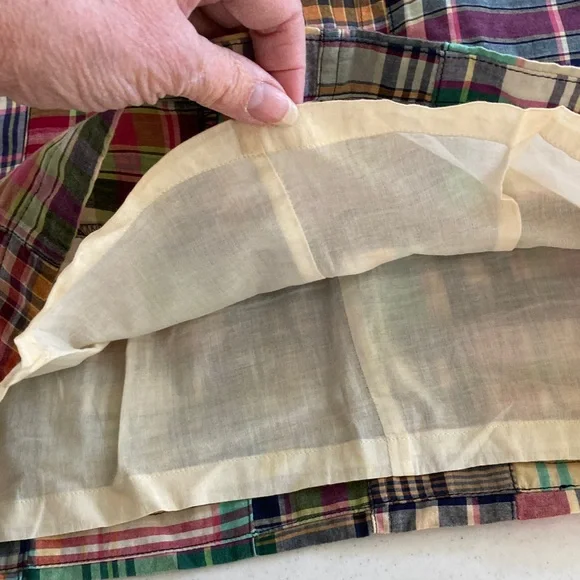 Ralph Lauren Madras Patchwork Mini Skirt - Picture 5 of 7